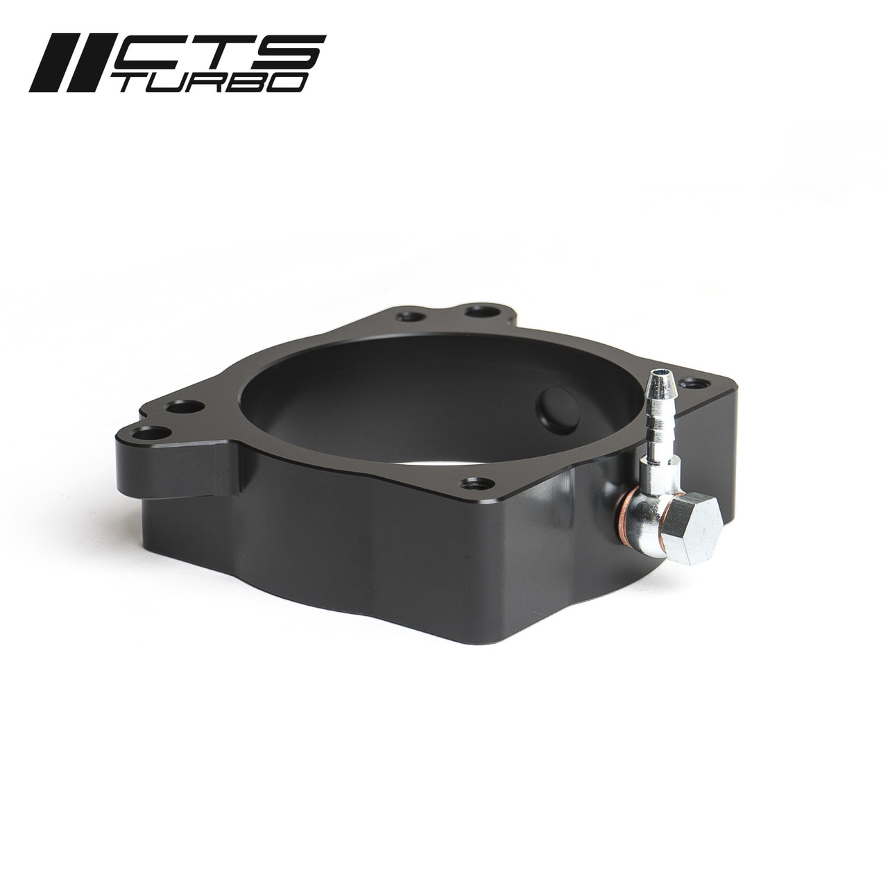 CTS Turbo Throttle Body Spacer With Boost Tap And Meth Injection Port - Audi RS3 / TTRS (8V.2 / 8S) 2018+ CTS Turbo Throttle Body Spacer With Boost Tap And Meth Injection Port - Audi RS3 / TTRS (8V.2 / 8S) 2018+