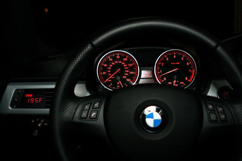 P3 Gauges BMW 3 Series E90/E91/E92/E93 (2004-2007) With Orange Bars / Orange Digits P3 Gauges BMW 3 Series E90/E91/E92/E93 (2004-2007) With Orange Bars / Orange Digits