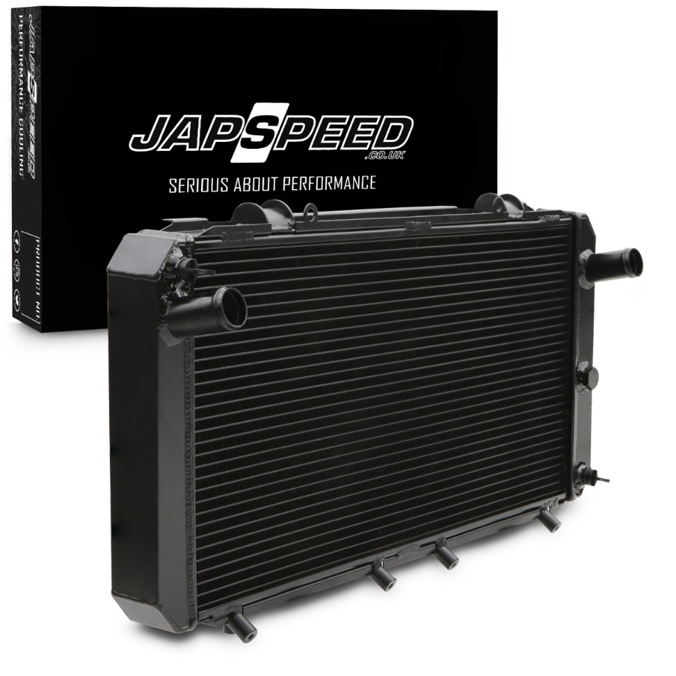 JAPSPEED Toyota MR2 SW20 2.0 Turbo 90-95 – Black Aluminium Radiator JAPSPEED Toyota MR2 SW20 2.0 Turbo 90-95 – Black Aluminium Radiator