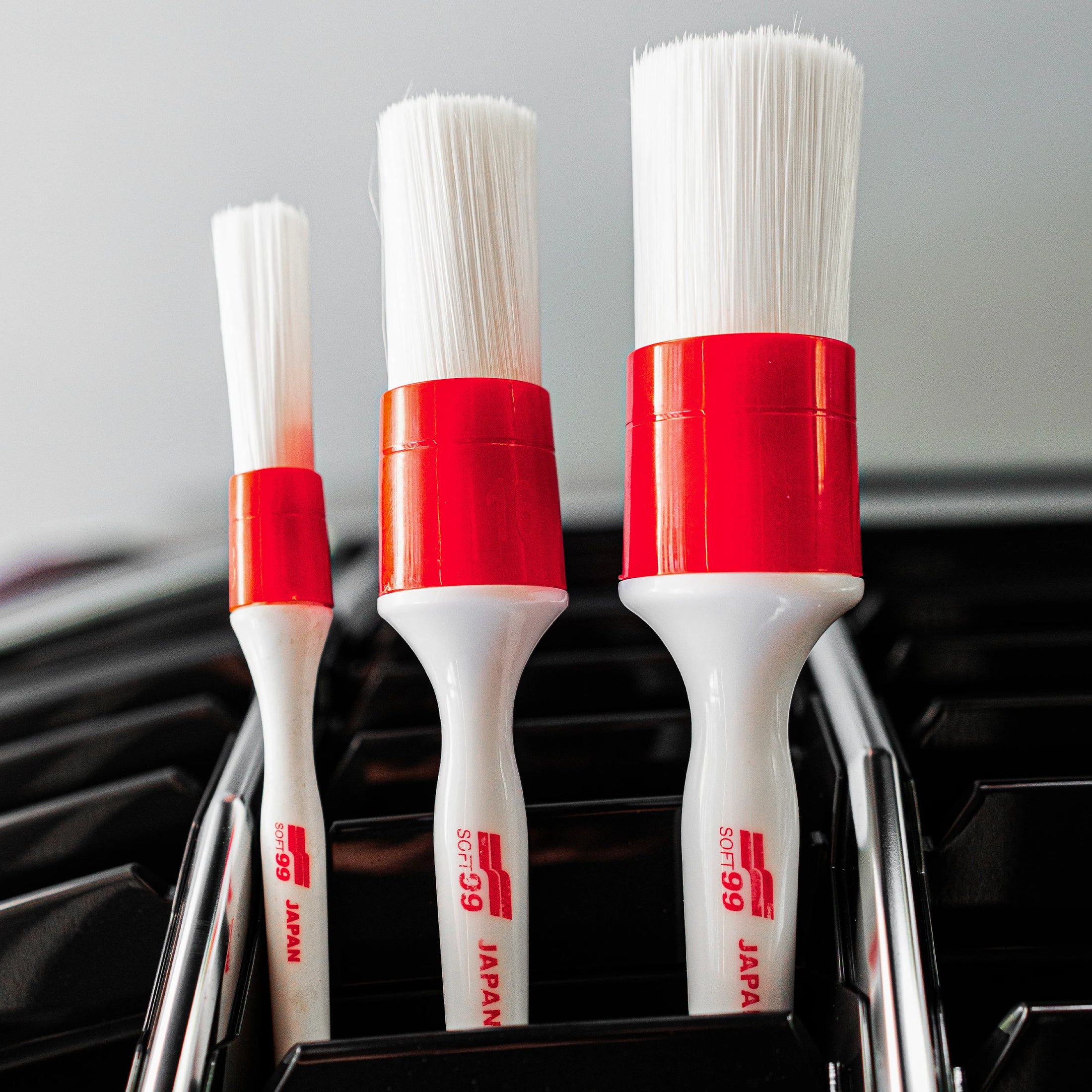 SOFT99 Car Detailing Exterior Brush Set | 3 Brush Set 16mm / 24mm / 30mm SOFT99 Car Detailing Exterior Brush Set | 3 Brush Set 16mm / 24mm / 30mm