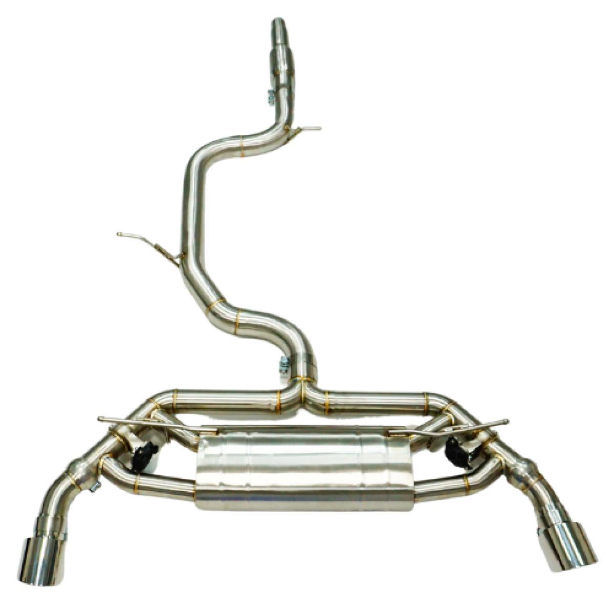 VW GOLF MK8 GTI VALVETRONIC CAT BACK EXHAUST VW GOLF MK8 GTI VALVETRONIC CAT BACK EXHAUST