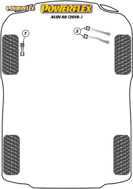 Powerflex Track Front Upper Control Arm Bushes - Camber Adjustable - Audi A8 (2018 - ON) Powerflex Track Front Upper Control Arm Bushes - Camber Adjustable - Audi A8 (2018 - ON)
