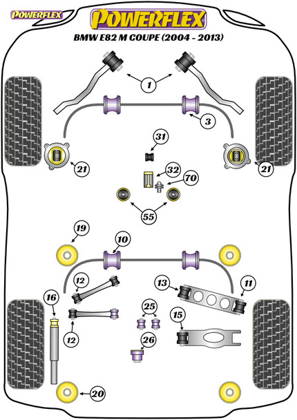 Powerflex Heritage Transmission Mounting Bush (Fast Road) - BMW E82 1 Series M Coupe (2010-2012)