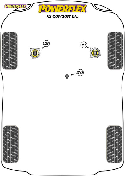 Powerflex Clutch Fork Pivot Pin - BMW X3 G01 (2017 on) Powerflex Clutch Fork Pivot Pin - BMW X3 G01 (2017 on)