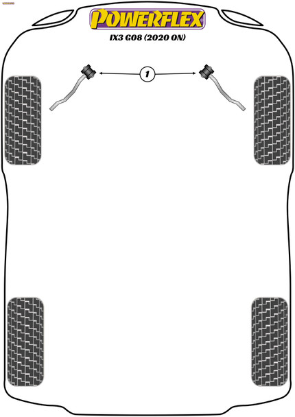 Powerflex Front Radius Arm Bush - BMW iX3 G08 (2020 on)