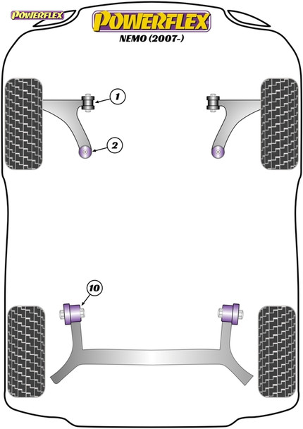 Powerflex Exhaust Mount - CITROEN Nemo (2007-on)