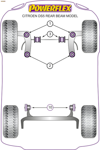 Powerflex Front Arm Front Bushes - CITROEN DS5 (2011-on) Powerflex Front Arm Front Bushes - CITROEN DS5 (2011-on)