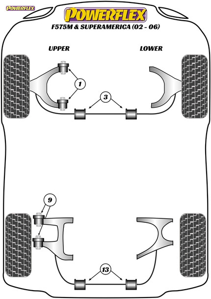 Powerflex Front Anti-Roll Bar Bush - Ferrari 575 Maranello & Superamerica (2002 - 2006)