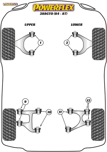 Powerflex Front Lower Wishbone Bush - Ferrari 288GTO (1984 - 1987)