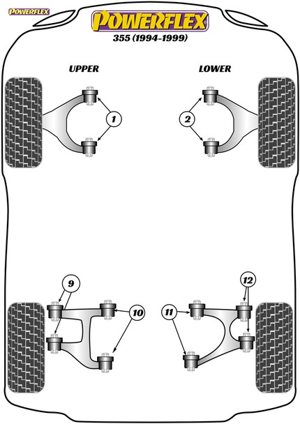 Powerflex Front Lower Wishbone Bush - Ferrari F355 (1994 - 1999) Powerflex Front Lower Wishbone Bush - Ferrari F355 (1994 - 1999)