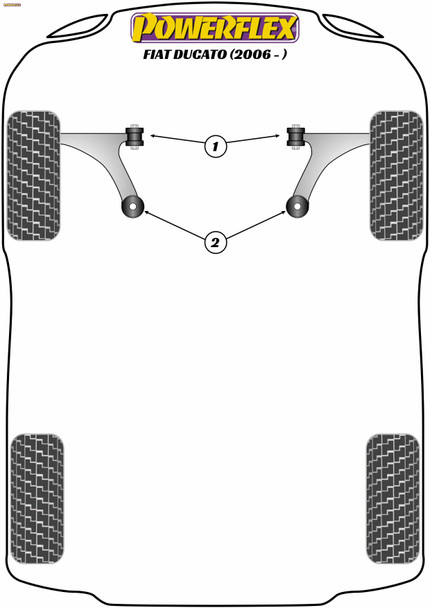 Powerflex Exhaust Mount - Fiat Ducato (2006 - ON) Powerflex Exhaust Mount - Fiat Ducato (2006 - ON)