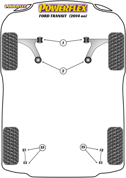 Powerflex Rear Drop Link Bush - Ford Transit (2013 on)