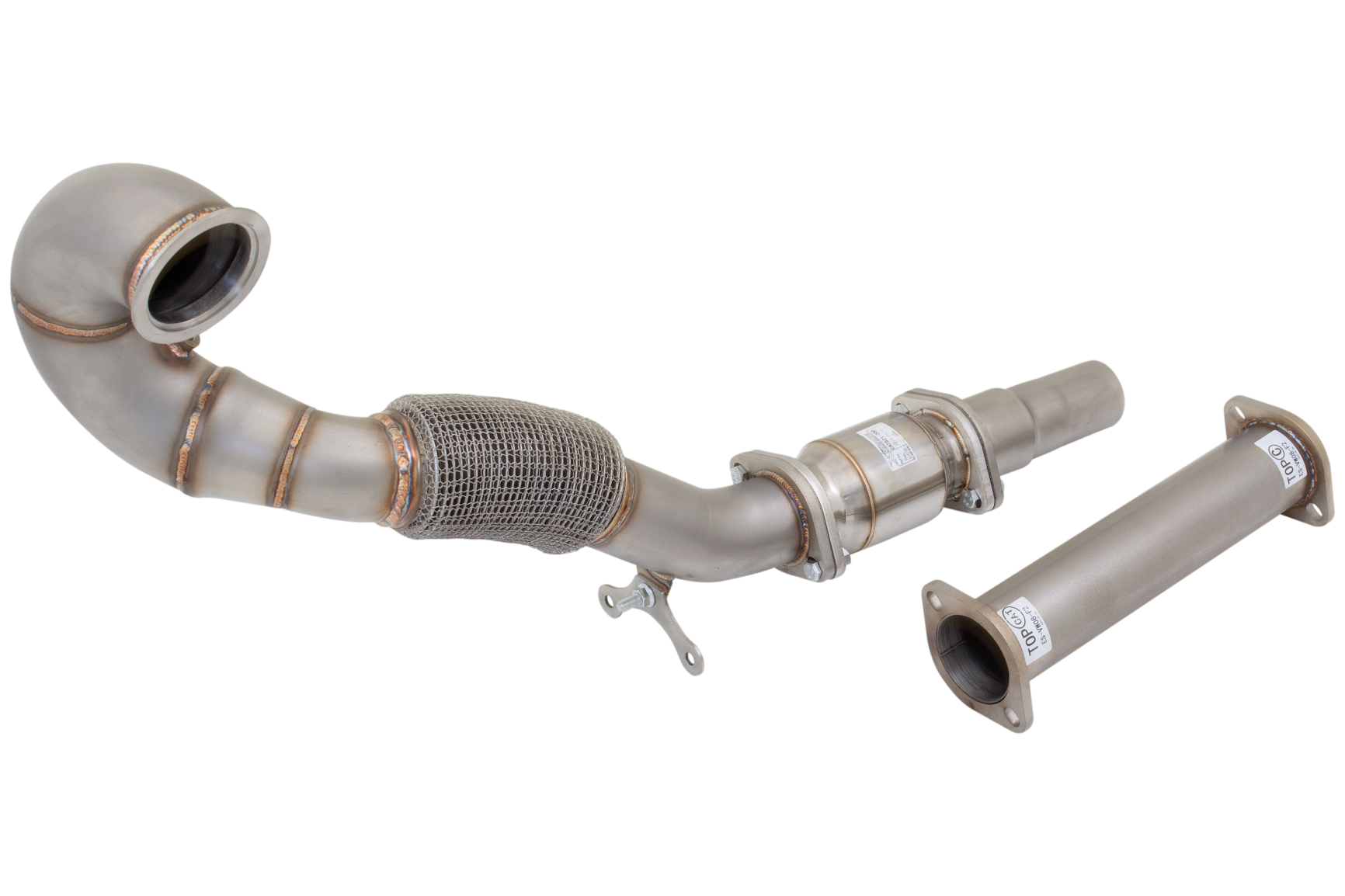 XForce VW Golf GTI MK7 / MK7.5 Downpipe with High Flow Cell Sports Cat - 3 inch XForce VW Golf GTI MK7 / MK7.5 Downpipe with High Flow Cell Sports Cat - 3 inch