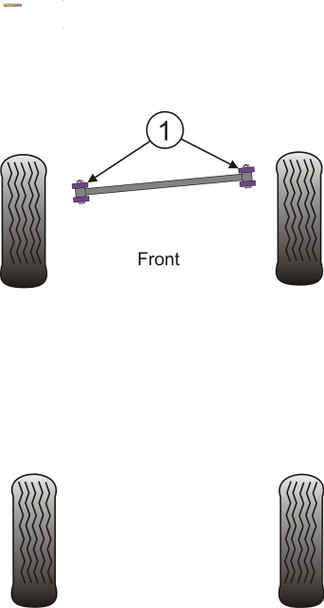 Powerflex Front Panhard Rod Bushes - Jeep Grand Cherokee WG & WJ (1999-2004)