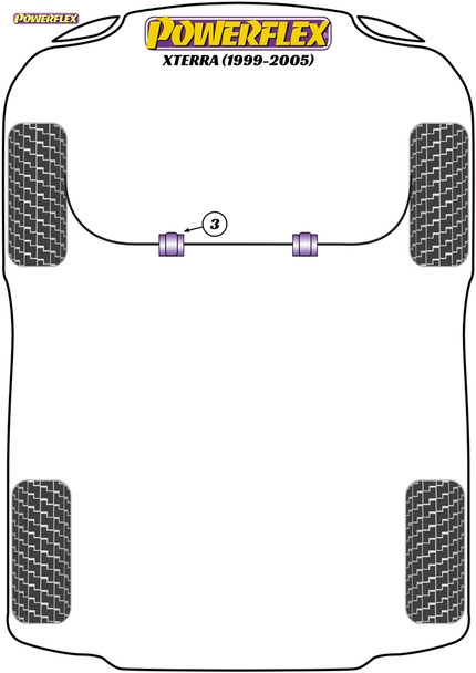 Powerflex Front Anti Roll Bar Bush 30mm - Nissan Xterra (1999 - 2005) Powerflex Front Anti Roll Bar Bush 30mm - Nissan Xterra (1999 - 2005)
