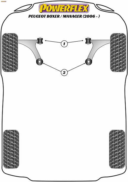 Powerflex Exhaust Mount - Cat Section - Peugeot Boxer / Manager (2006 - ON)