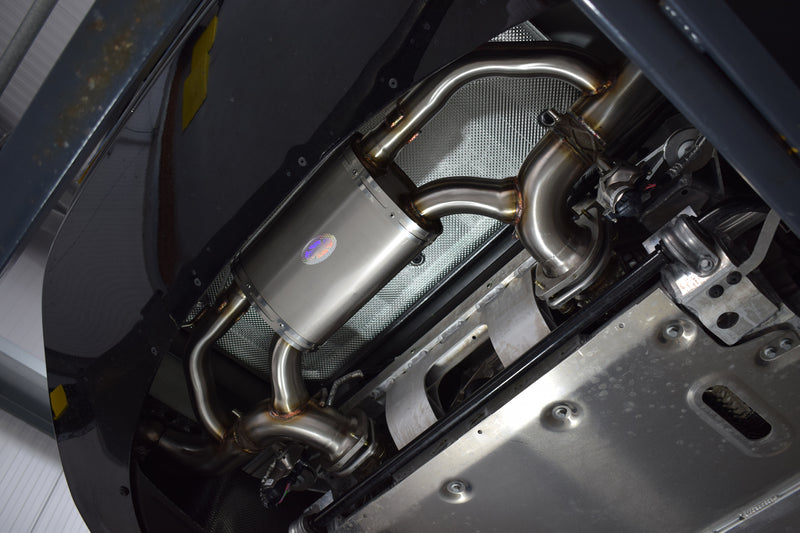 Quicksilver Aston Martin DB12 - Titan Sport Exhaust Rear Section with Sound Architect Valves (2023 on) Quicksilver Aston Martin DB12 - Titan Sport Exhaust Rear Section with Sound Architect Valves (2023 on)