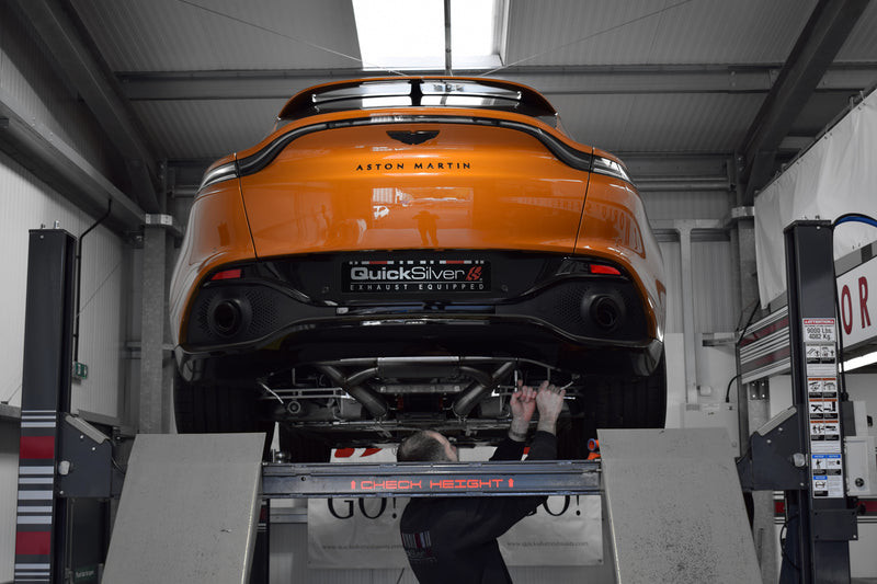 Quicksilver Aston Martin DBS Superleggera Titan Sport Exhaust with Sound Architect Valves (2018 on) Quicksilver Aston Martin DBS Superleggera Titan Sport Exhaust with Sound Architect Valves (2018 on)