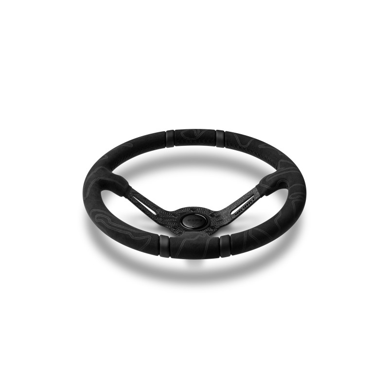 MOMO Ultra Black Edition Steering Wheel (Black Inserts) - Black Premium Microfibre (Street Series) MOMO Ultra Black Edition Steering Wheel (Black Inserts) - Black Premium Microfibre (Street Series)