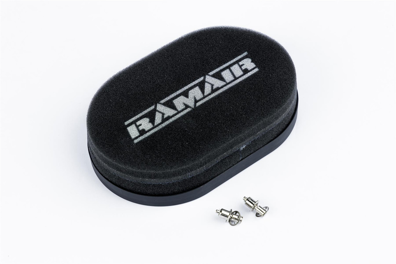 Ramair Carburettor Foam Air Filter with Blank Baseplate - 25mm Internal Height