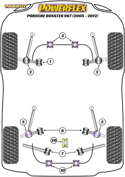 Powerflex Jack Pad Adaptor - Porsche Boxster 987 (2005-2012) Powerflex Jack Pad Adaptor - Porsche Boxster 987 (2005-2012)