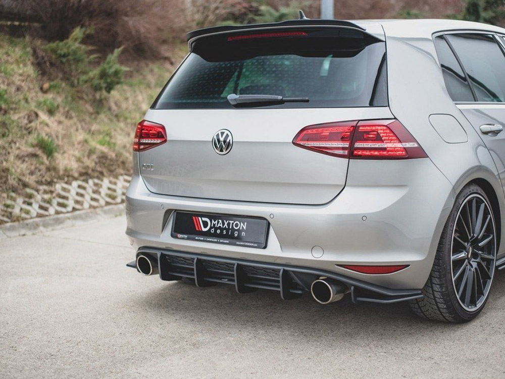 Maxton Design Volkswagen Golf MK7 GTI (2013-2016) Street PRO Rear Diffuser V1 - Gloss Black Maxton Design Volkswagen Golf MK7 GTI (2013-2016) Street PRO Rear Diffuser V1 - Gloss Black