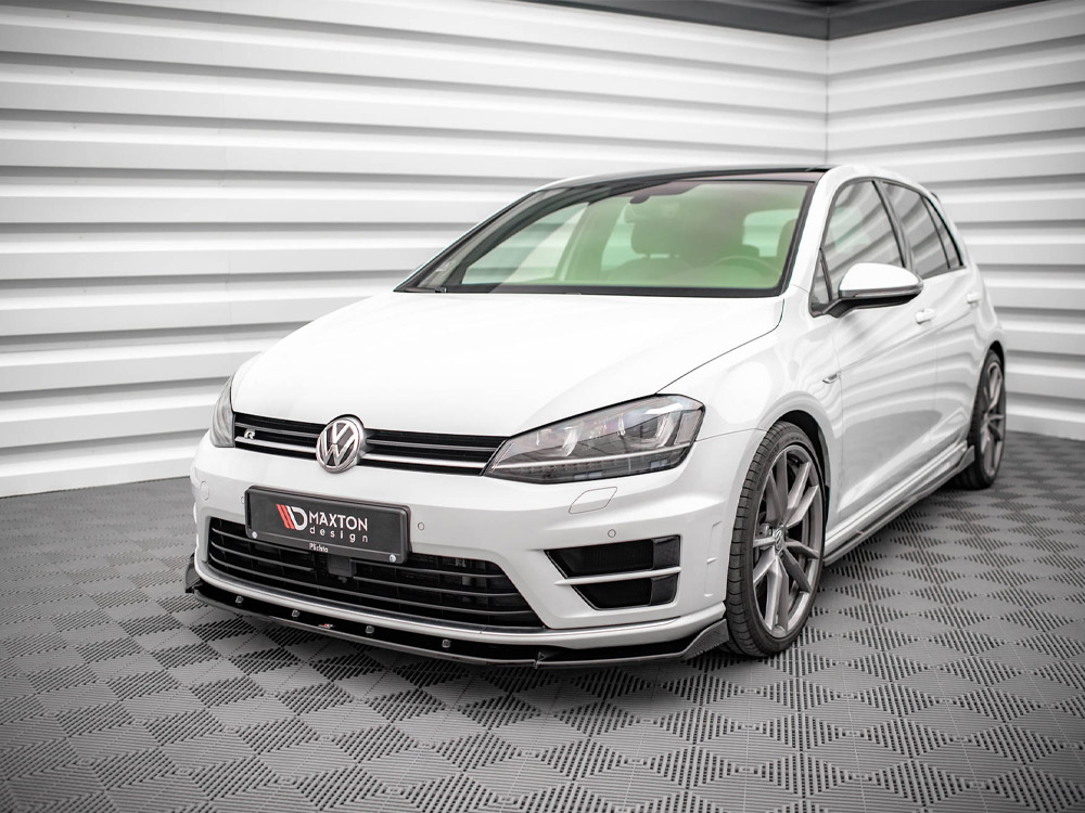 Maxton Design Volkswagen Golf MK7 R / R-Line (2013-2016) Front Splitter V4 - Gloss Black Maxton Design Volkswagen Golf MK7 R / R-Line (2013-2016) Front Splitter V4 - Gloss Black