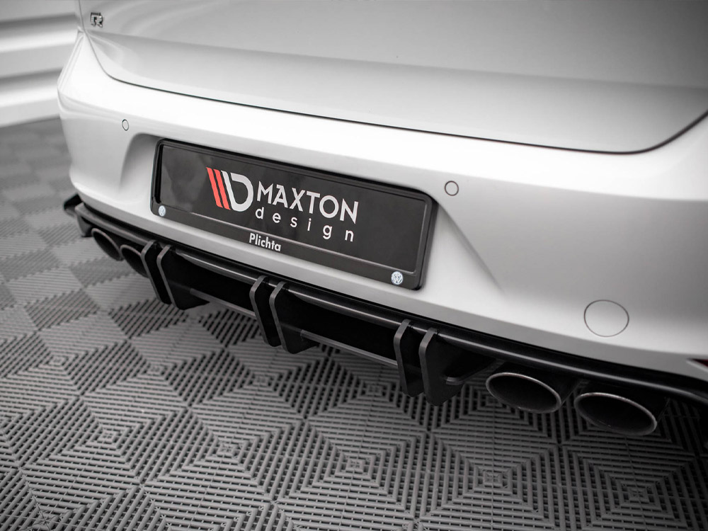 Maxton Design Volkswagen Golf R MK7 (2013-2016) Street PRO Rear Diffuser - Gloss Black Maxton Design Volkswagen Golf R MK7 (2013-2016) Street PRO Rear Diffuser - Gloss Black