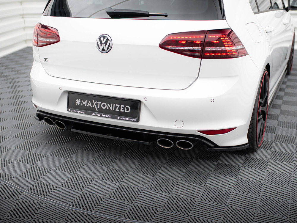 Maxton Design Volkswagen Golf R MK7 (2013-2016) Central Rear Splitter (Vertical Bars) - Gloss Black Maxton Design Volkswagen Golf R MK7 (2013-2016) Central Rear Splitter (Vertical Bars) - Gloss Black