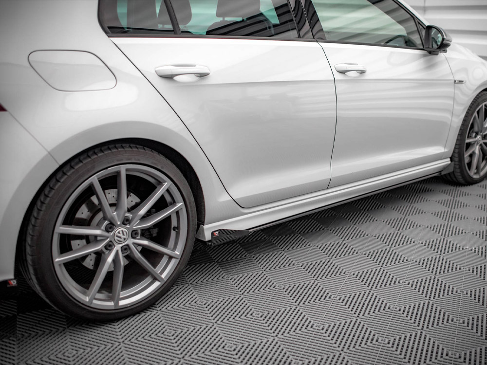Maxton Design Volkswagen Golf MK7 R (2013-2016) Street PRO Side Skirts Diffusers + Flaps - Gloss Black Maxton Design Volkswagen Golf MK7 R (2013-2016) Street PRO Side Skirts Diffusers + Flaps - Gloss Black