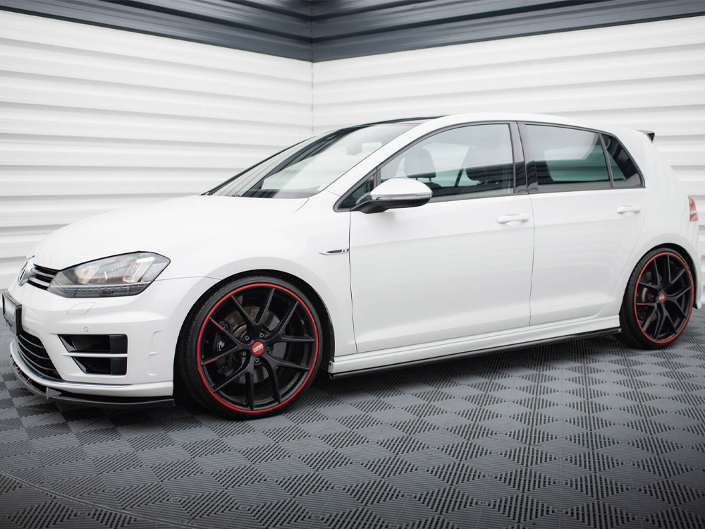 Maxton Design Volkswagen Golf MK7 R / R-Line (2013-2016) Side Skirts Diffusers V3 - Gloss Black Maxton Design Volkswagen Golf MK7 R / R-Line (2013-2016) Side Skirts Diffusers V3 - Gloss Black