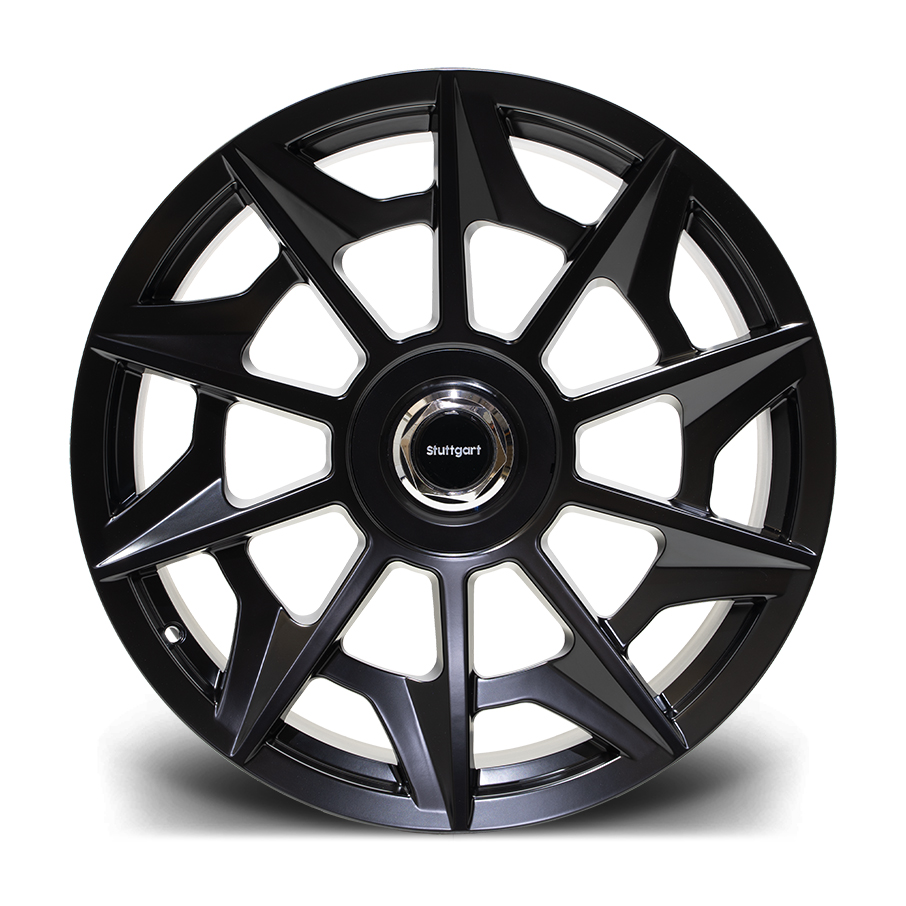 Stuttgart SVT - 19 inch X 8.5 - 5 x 108 / 114 - ET45 - Matt Black - SET OF 4 Stuttgart SVT - 19 inch X 8.5 - 5 x 108 / 114 - ET45 - Matt Black - SET OF 4