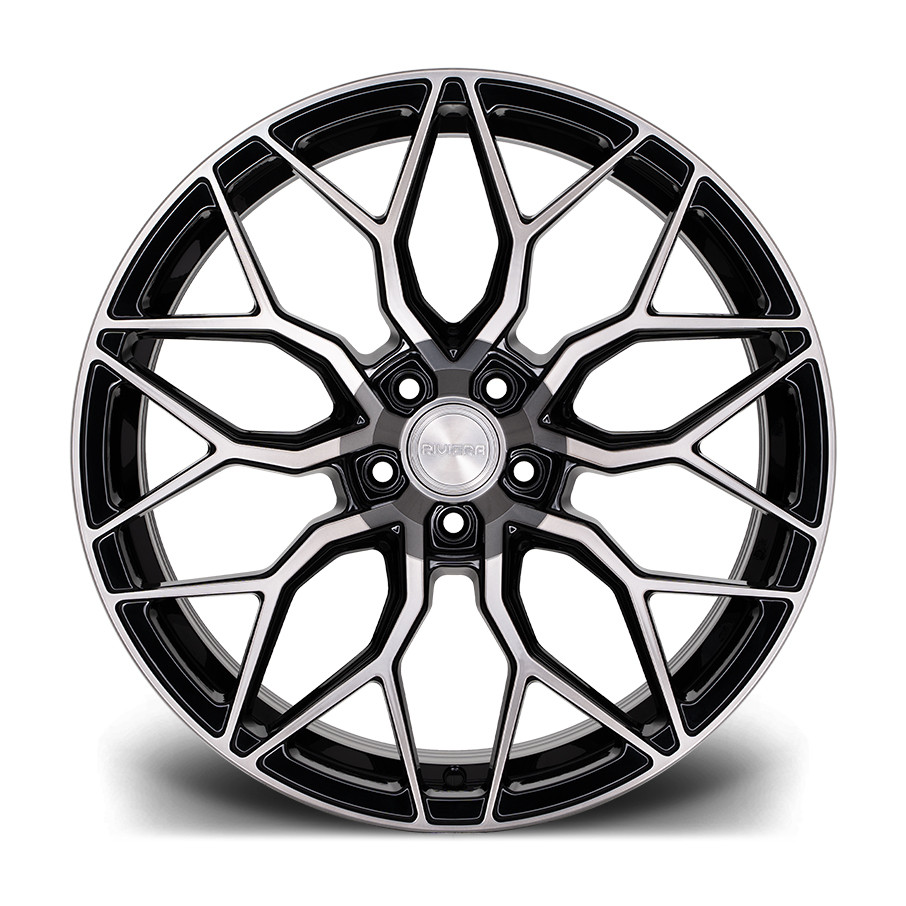 Riviera Wheels RF108 (Flow Formed) - 20 inch - Black Polished Dark Tint - SET OF 4 Riviera Wheels RF108 (Flow Formed) - 20 inch - Black Polished Dark Tint - SET OF 4