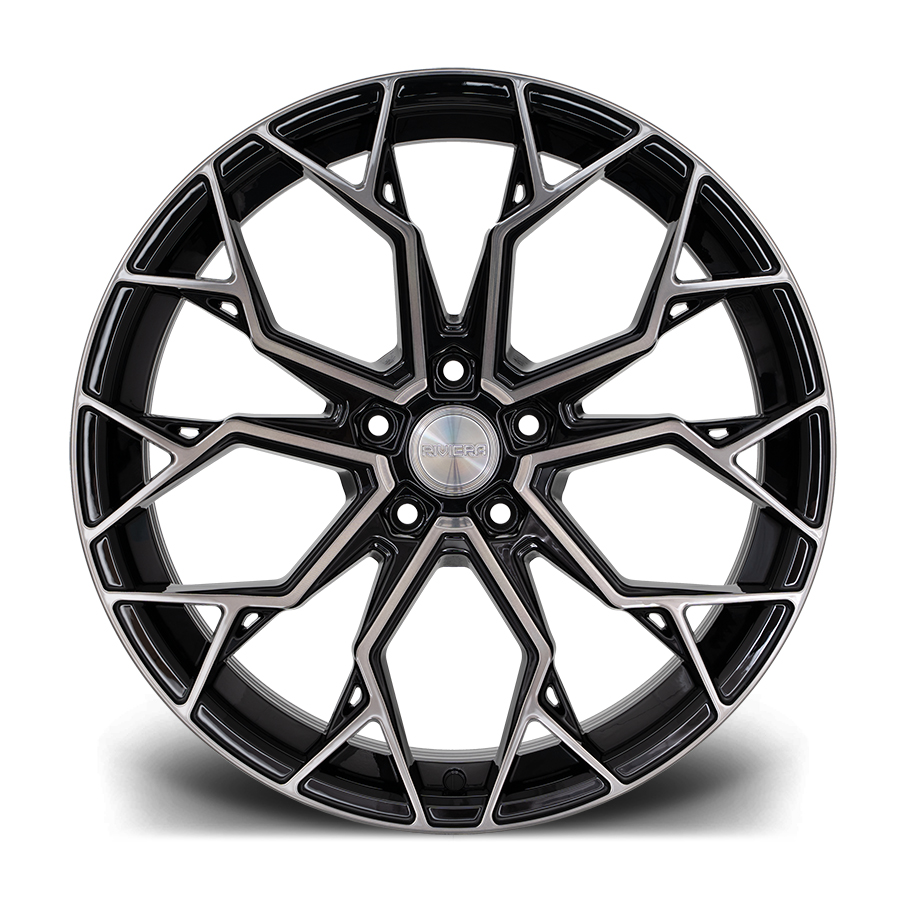 Riviera Wheels RF5 (Flow Formed) - 19 inch - Black Polished Dark Tint - SET OF 4 Riviera Wheels RF5 (Flow Formed) - 19 inch - Black Polished Dark Tint - SET OF 4