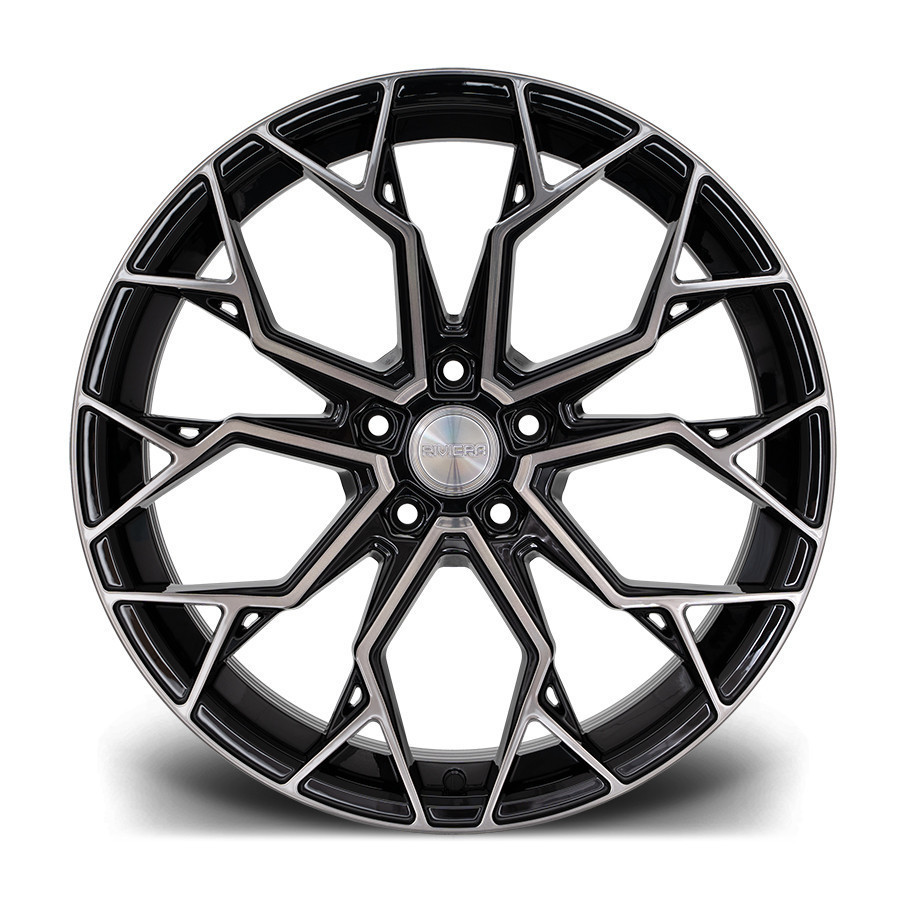 Riviera Wheels RF5 (Flow Formed) - 23 inch - Black Polished Dark Tint - SET OF 4 Riviera Wheels RF5 (Flow Formed) - 23 inch - Black Polished Dark Tint - SET OF 4