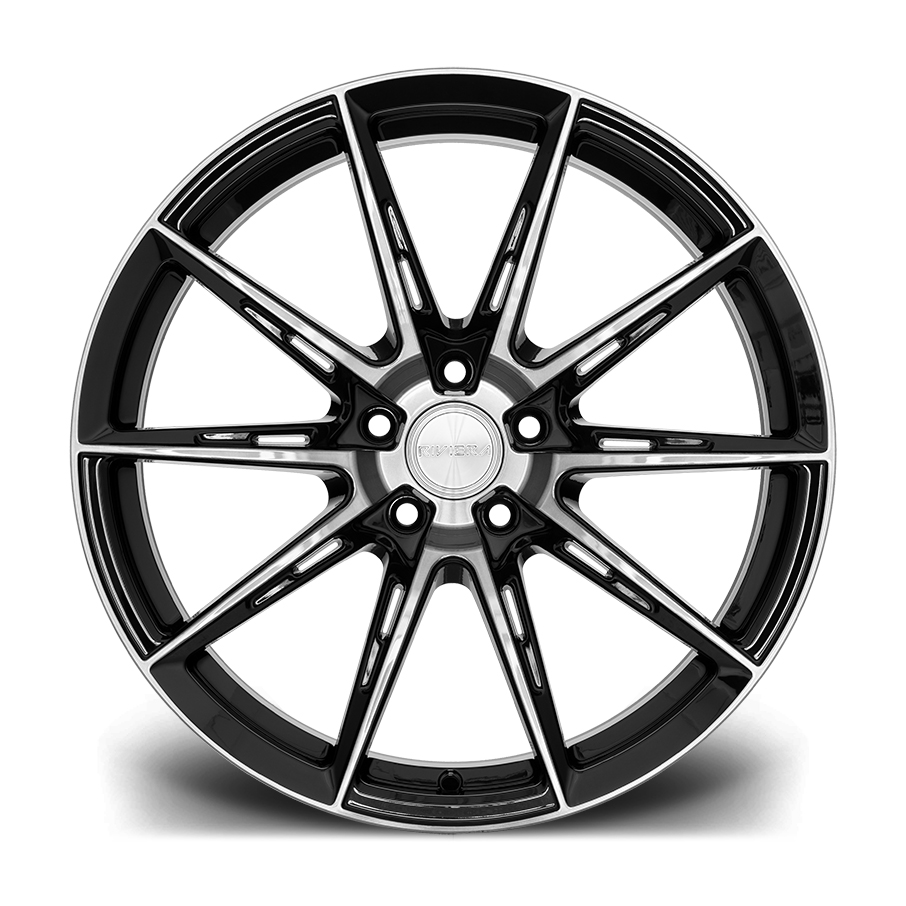 Riviera Wheels RF6 (Flow Formed) - 19 inch - Black Polished Dark Tint - SET OF 4 Riviera Wheels RF6 (Flow Formed) - 19 inch - Black Polished Dark Tint - SET OF 4