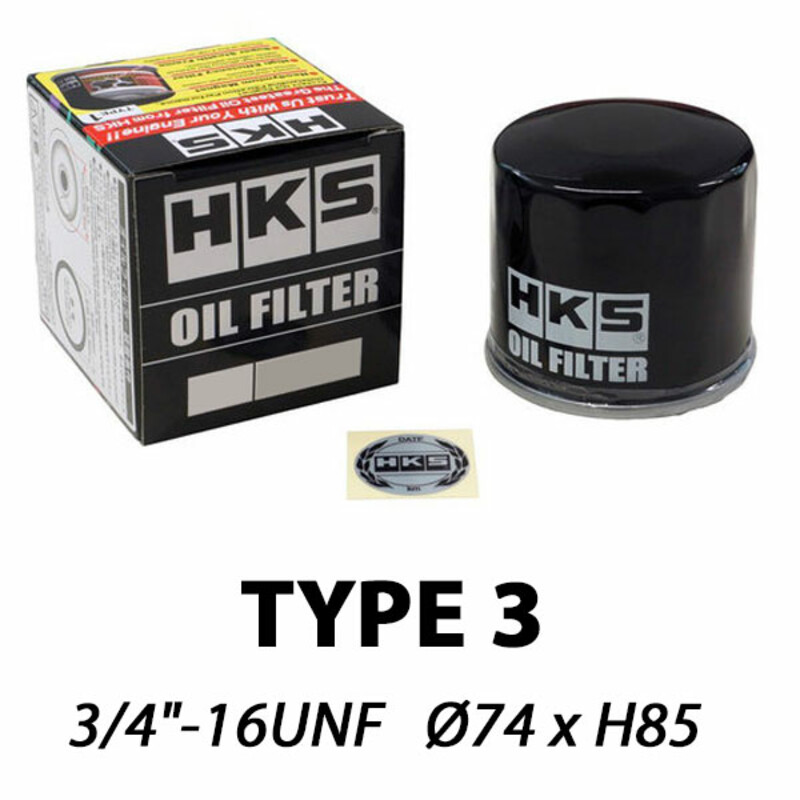HKS Hybrid Sports Oil Filter (TYPE 3) UNF 3 HKS Hybrid Sports Oil Filter (TYPE 3) UNF 3