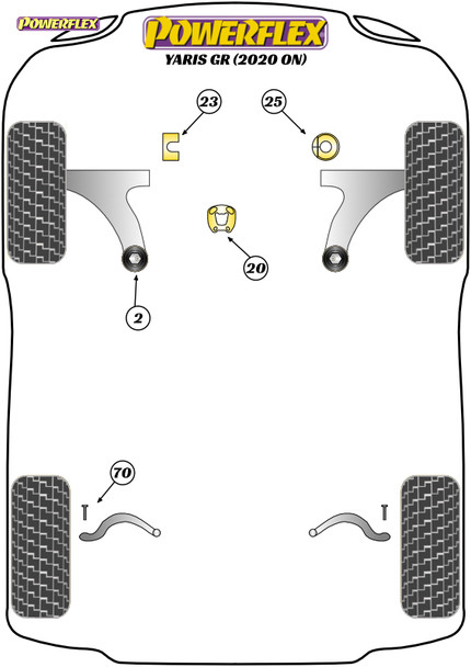 Powerflex PowerAlign Rear Upper Arm Outer Camber Bolt Kit - Toyota Yaris GR (2020 on) Powerflex PowerAlign Rear Upper Arm Outer Camber Bolt Kit - Toyota Yaris GR (2020 on)