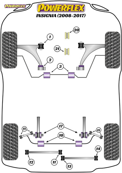 Powerflex Front Engine Mounting Insert Diesel - Vauxhall Insignia 2WD (2008-2017) Powerflex Front Engine Mounting Insert Diesel - Vauxhall Insignia 2WD (2008-2017)