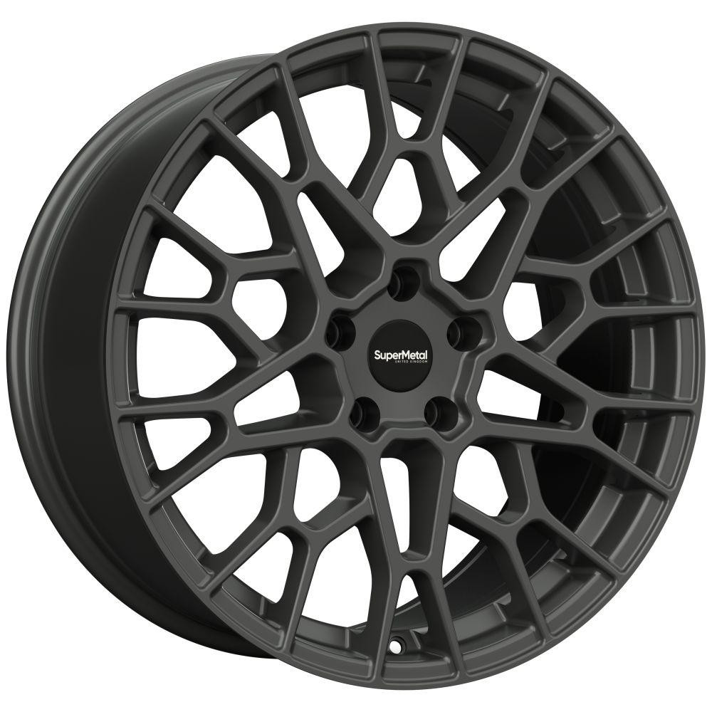 Supermetal Cell - 20 inch X 9" - 5 x 120 ET45 - Ultra Matt Grey - VW Transporter T5 / T6 - SET OF 4 Supermetal Cell - 20 inch X 9" - 5 x 120 ET45 - Ultra Matt Grey - VW Transporter T5 / T6 - SET OF 4