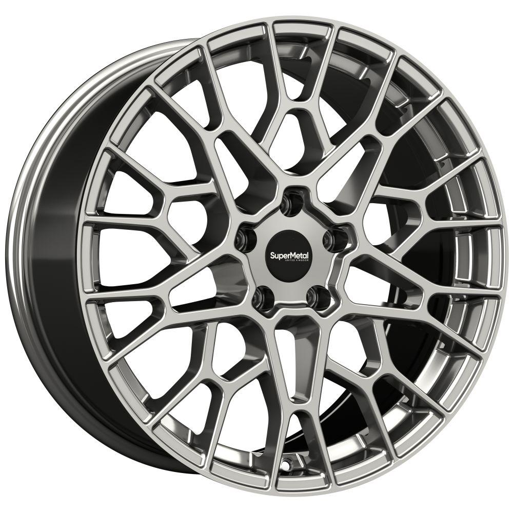Supermetal Cell - 20 inch X 9" - 5 x 120 ET45 - Hyper Silver - VW Transporter T5 / T6 - SET OF 4 Supermetal Cell - 20 inch X 9" - 5 x 120 ET45 - Hyper Silver - VW Transporter T5 / T6 - SET OF 4