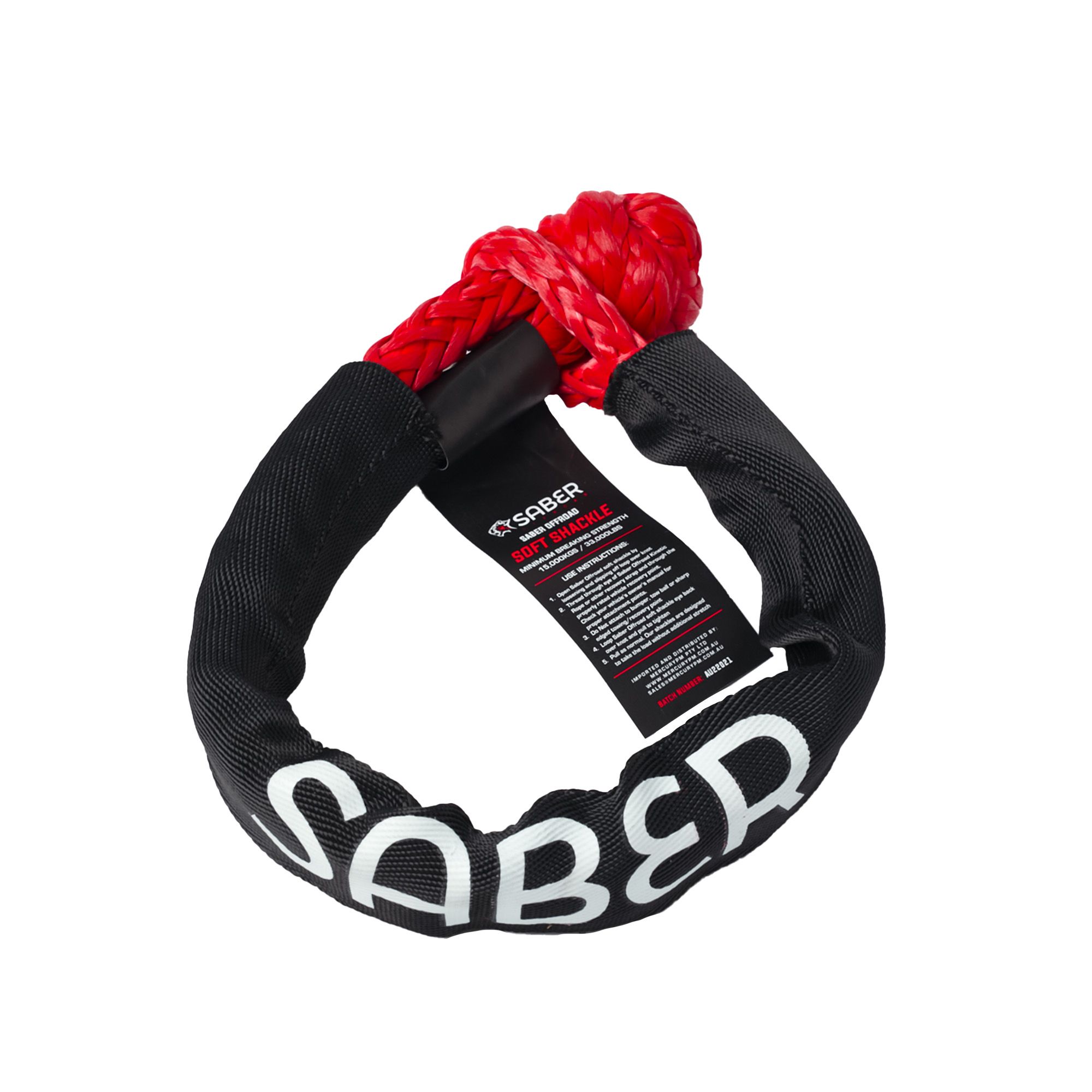 Saber 15,000KG Soft Shackle with Protective Sheath