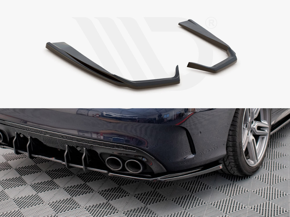Maxton Design Rear Side Splitters Mercedes AMG C43 Coupe / Sedan / Estate C205 / W205 / S205 Facelift (2018-2022) - Gloss Black Maxton Design Rear Side Splitters Mercedes AMG C43 Coupe / Sedan / Estate C205 / W205 / S205 Facelift (2018-2022) - Gloss Black