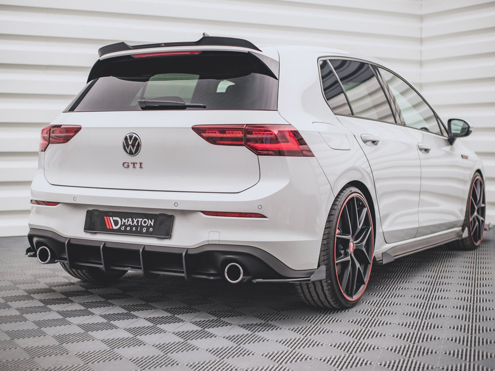 Maxton Design Volkswagen Golf MK8 / MK8.5 GTI (2020+) Street PRO Rear Diffuser V.1 - Black Maxton Design Volkswagen Golf MK8 / MK8.5 GTI (2020+) Street PRO Rear Diffuser V.1 - Black