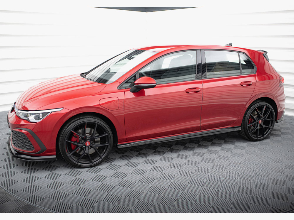 Maxton Design Volkswagen Golf MK8 / MK8.5 GTI / GTI Clubsport / GTE / GTD / R-Line (2020+) Side Skirts Diffusers V.3 - Gloss Black Maxton Design Volkswagen Golf MK8 / MK8.5 GTI / GTI Clubsport / GTE / GTD / R-Line (2020+) Side Skirts Diffusers V.3 - Gloss Black