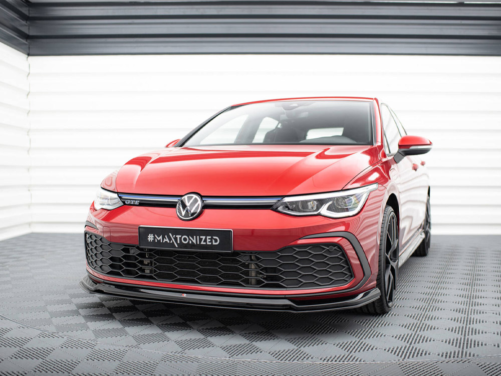 Maxton Design Volkswagen Golf MK8 GTI / GTE / GTD / R-Line (2020-24) Front Splitter V.6 - Gloss Black Maxton Design Volkswagen Golf MK8 GTI / GTE / GTD / R-Line (2020-24) Front Splitter V.6 - Gloss Black