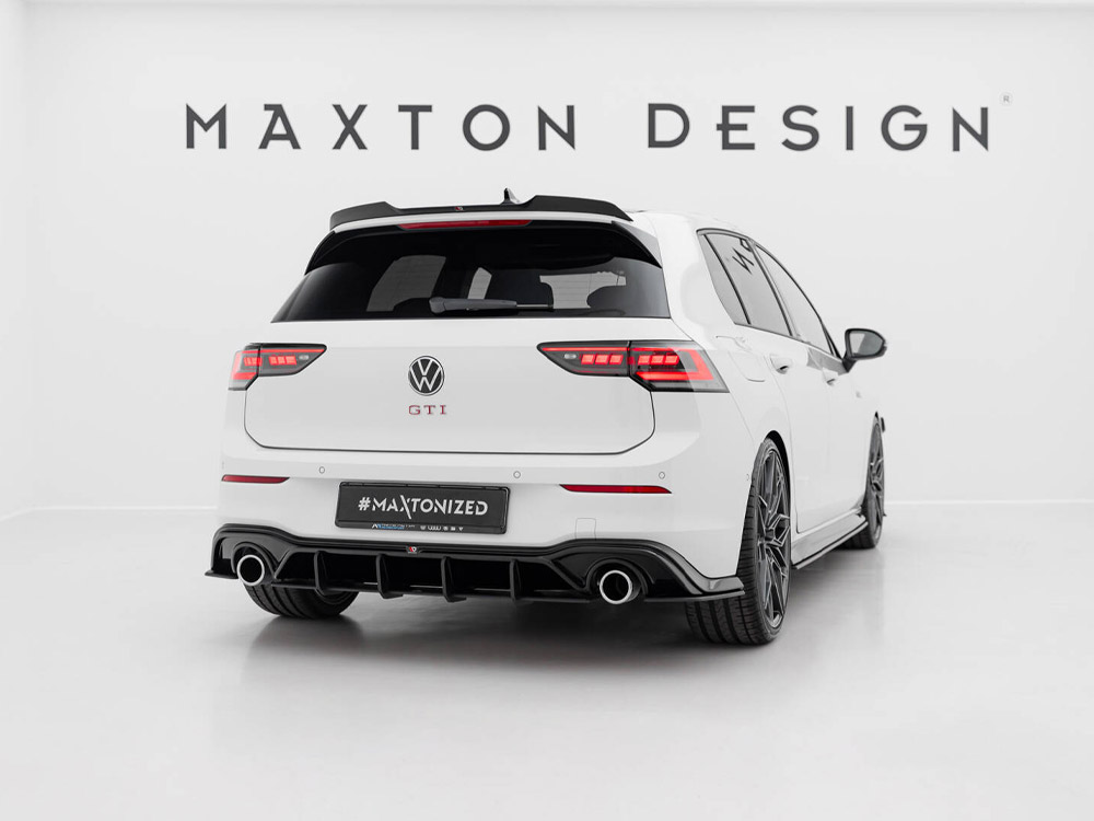 Maxton Design Volkswagen Golf MK8 / MK8.5 GTI (2020+) Street PRO Rear Diffuser V.5 - Black Maxton Design Volkswagen Golf MK8 / MK8.5 GTI (2020+) Street PRO Rear Diffuser V.5 - Black