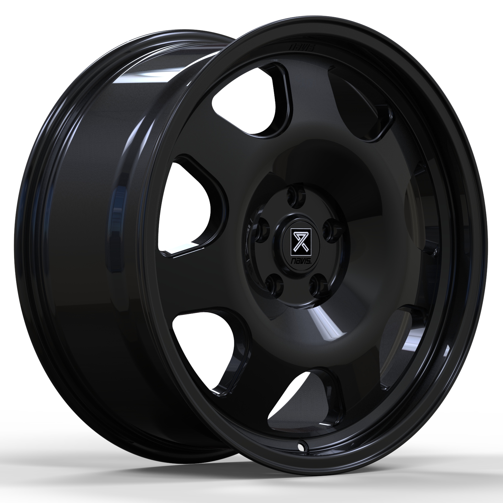 Navis GP7 - 20 inch X 9" - 5 x 120 ET42 - Gloss Black - VW Transporter T5 / T6 - SET OF 4 Navis GP7 - 20 inch X 9" - 5 x 120 ET42 - Gloss Black - VW Transporter T5 / T6 - SET OF 4