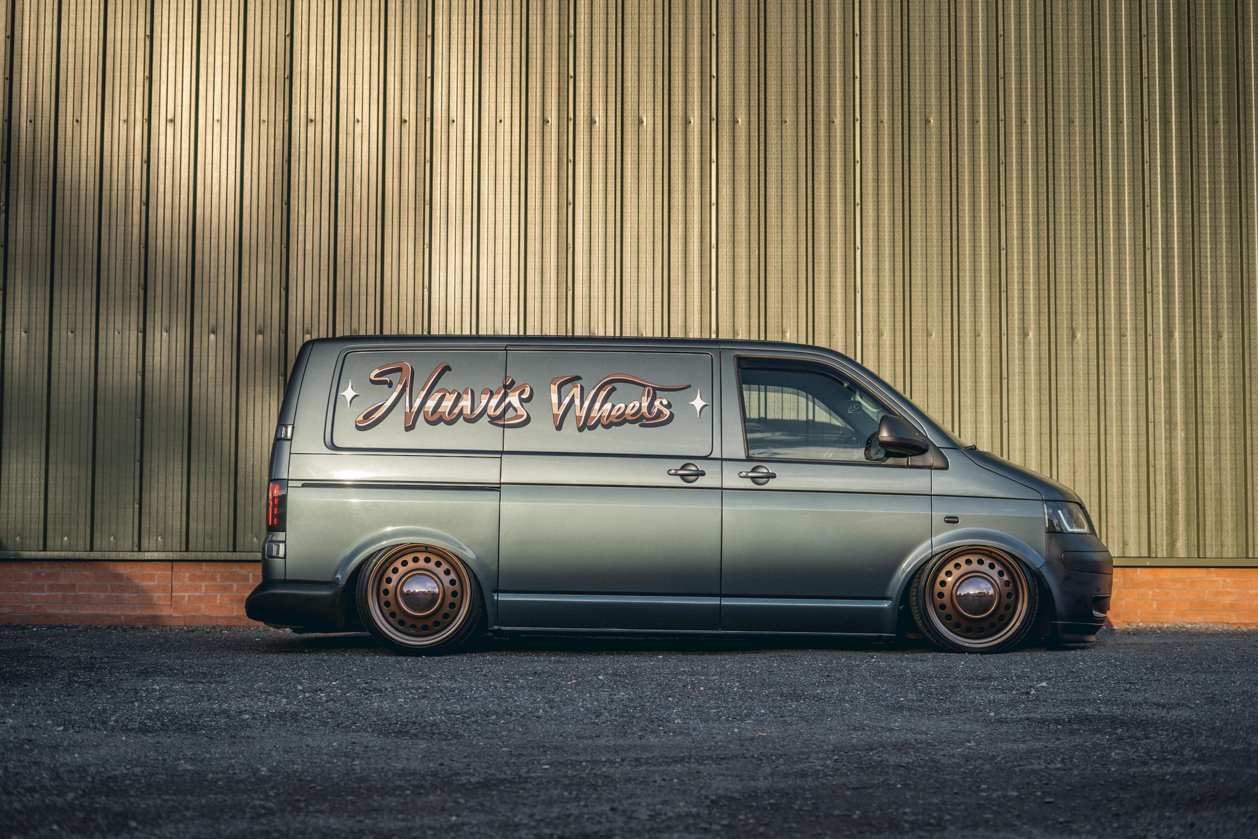 Navis Dome Steel Wheels - 20 inch (Staggered) - 5 x 120 - Satin Bronze - VW Transporter T5 / T6 - SET OF 4 Navis Dome Steel Wheels - 20 inch (Staggered) - 5 x 120 - Satin Bronze - VW Transporter T5 / T6 - SET OF 4