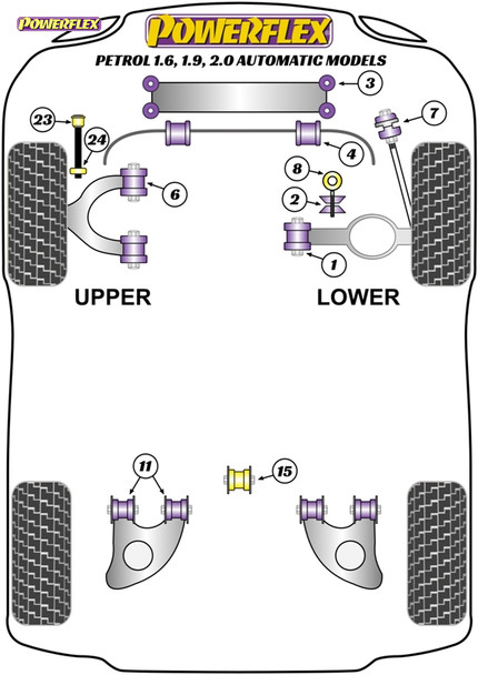 Powerflex Heritage Front Bump Stop 65mm - Volkswagen T25/T3 Type 2 (1979 - 1992) Petrol Powerflex Heritage Front Bump Stop 65mm - Volkswagen T25/T3 Type 2 (1979 - 1992) Petrol